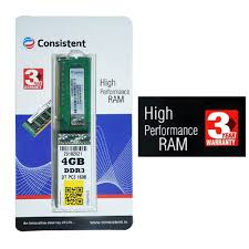 Consistent Desktop RAM 4GB DDR3